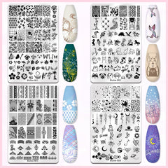 Biutee lace pattern stamping plate for delicate designs
