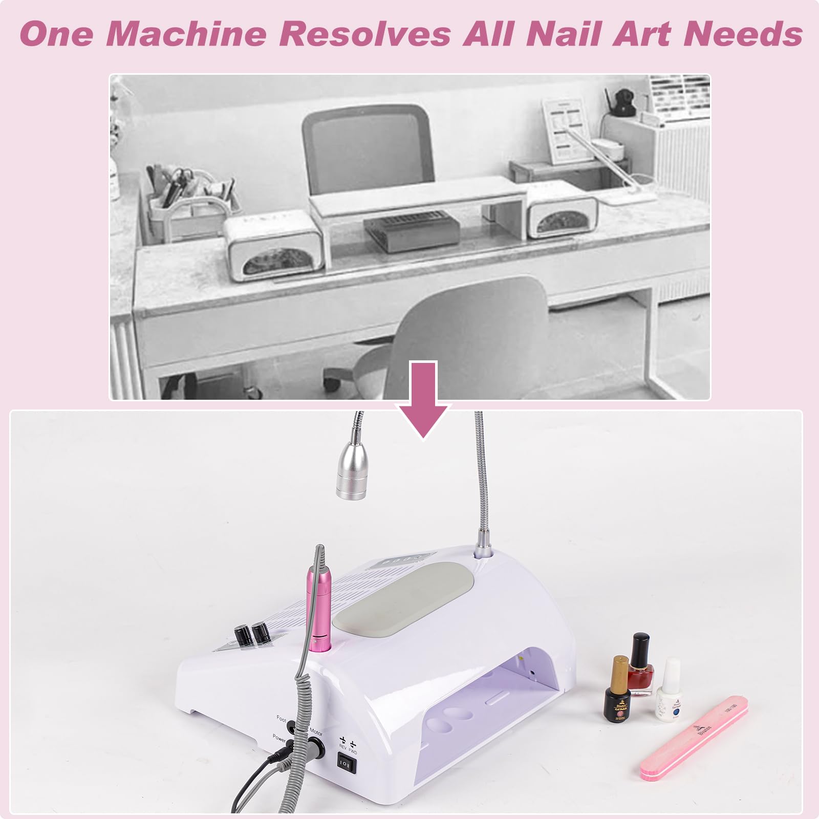 Biutee quiet-operation-dust-extractor reduces noise during sessions.
