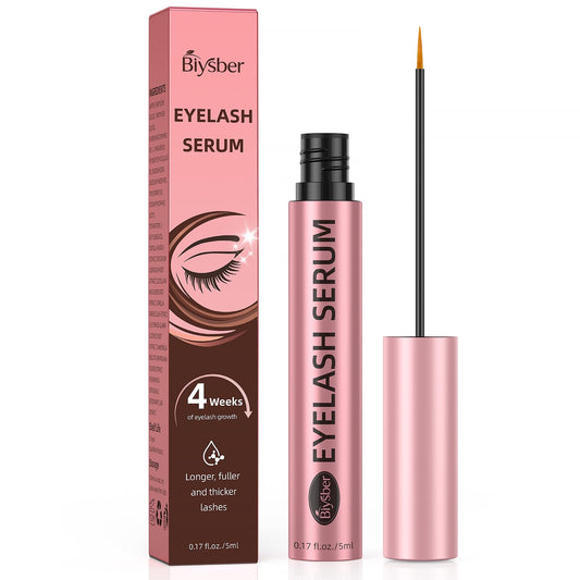 Biysber lash serum bottle close-up for premium lash growth support.