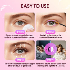Biysber lash serum daily application along the lash line for easy use.
