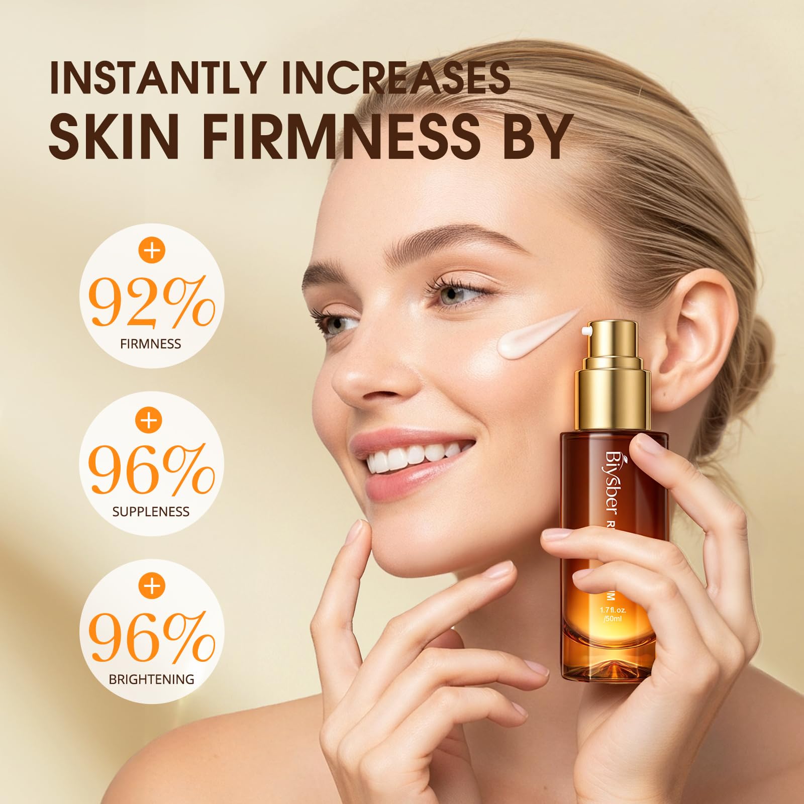 BIYSBER serum pump dispenser ideal for daily routine.