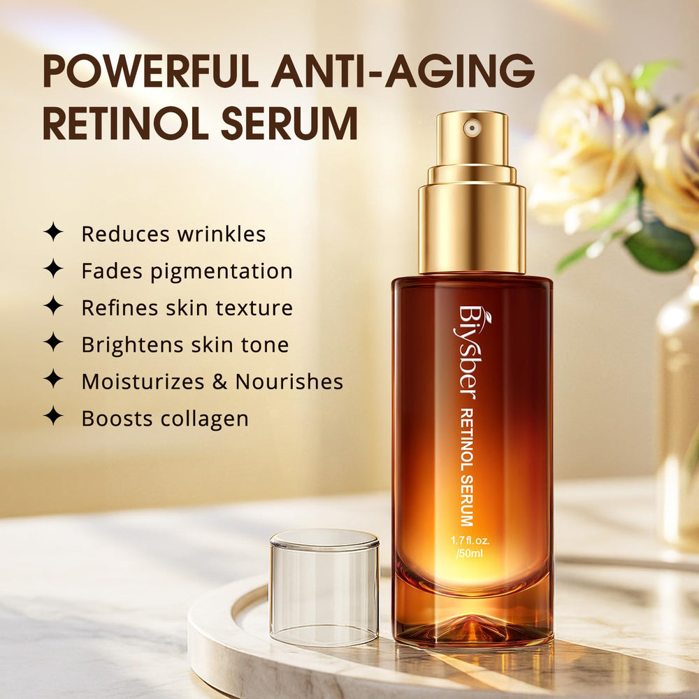 BIYSBER Retinol Collagen Serum for night skincare routine.