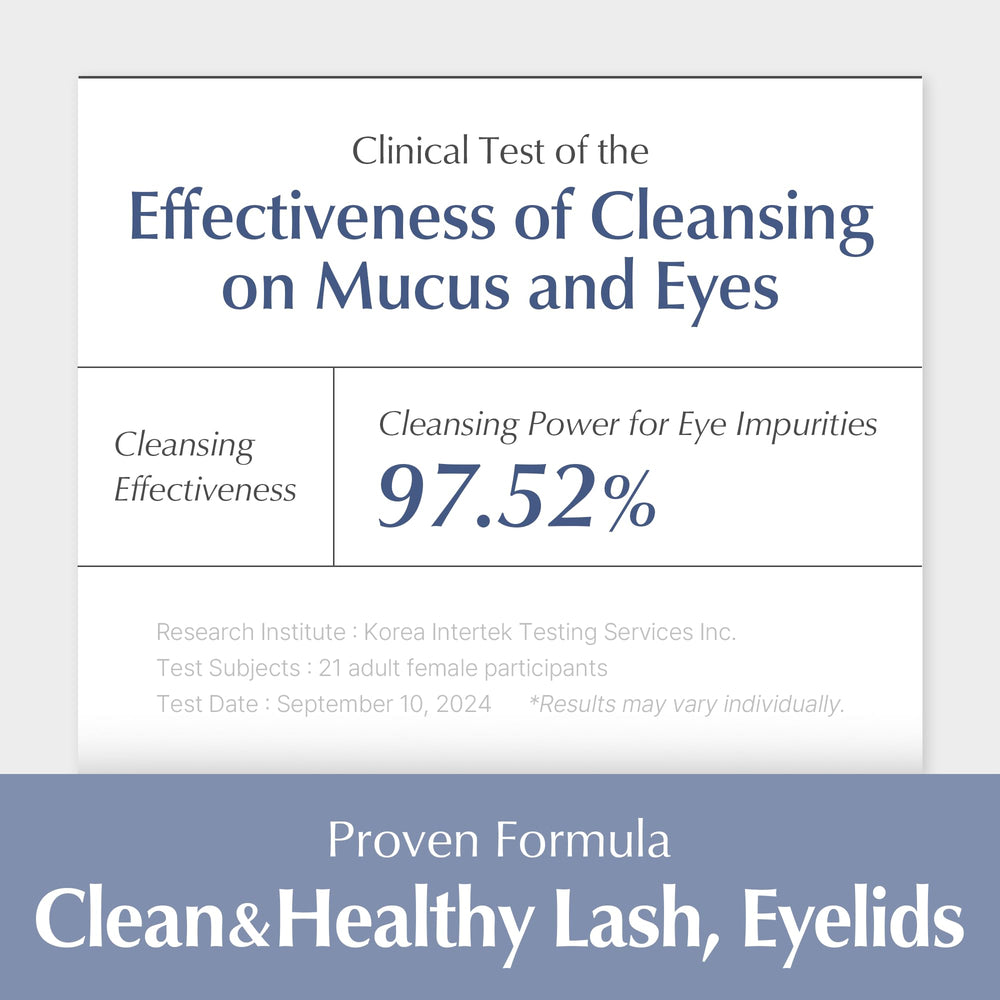 BL BL Lash Shampoo packaging illustrating eye-safety and sensitivity support.