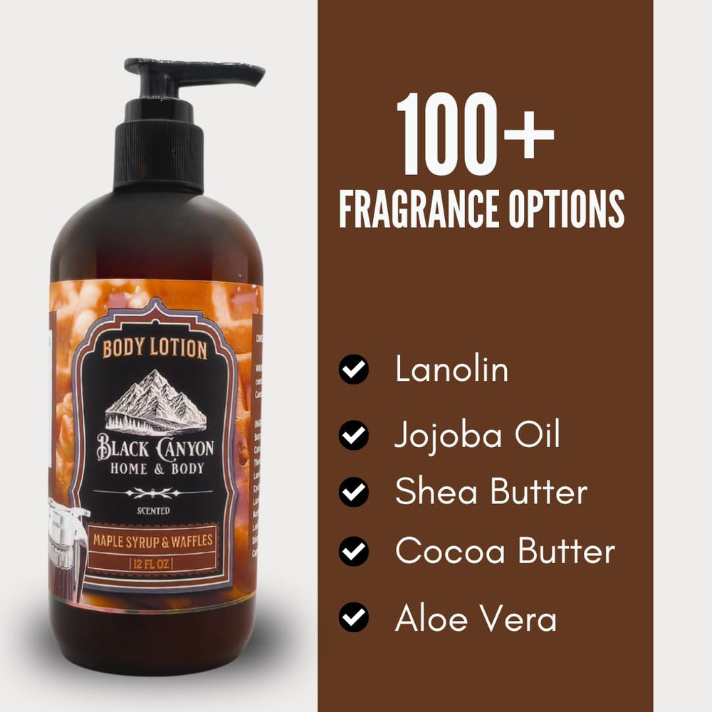 Maple Syrup and Waffles scent evokes cozy mornings with Black Canyon lotion