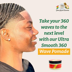Close-up of Money Mango Pomade texture showing smooth non-greasy finish