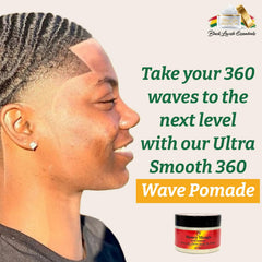 Non-greasy finish after applying Black Lavish pomade