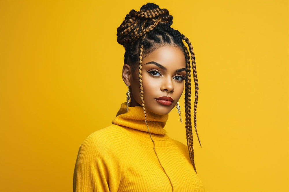 Edges and braids look clean and sleek after use with Black Panther gel