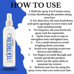 Black Queen loc care multipurpose spray for twists, braids, and dreadlocks.