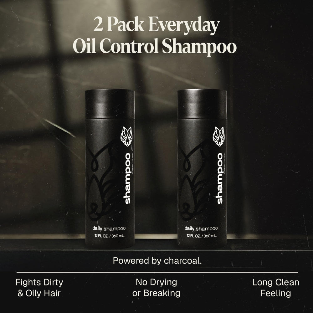 Black Wolf charcoal-infused bottle pour signals deep-clean action.