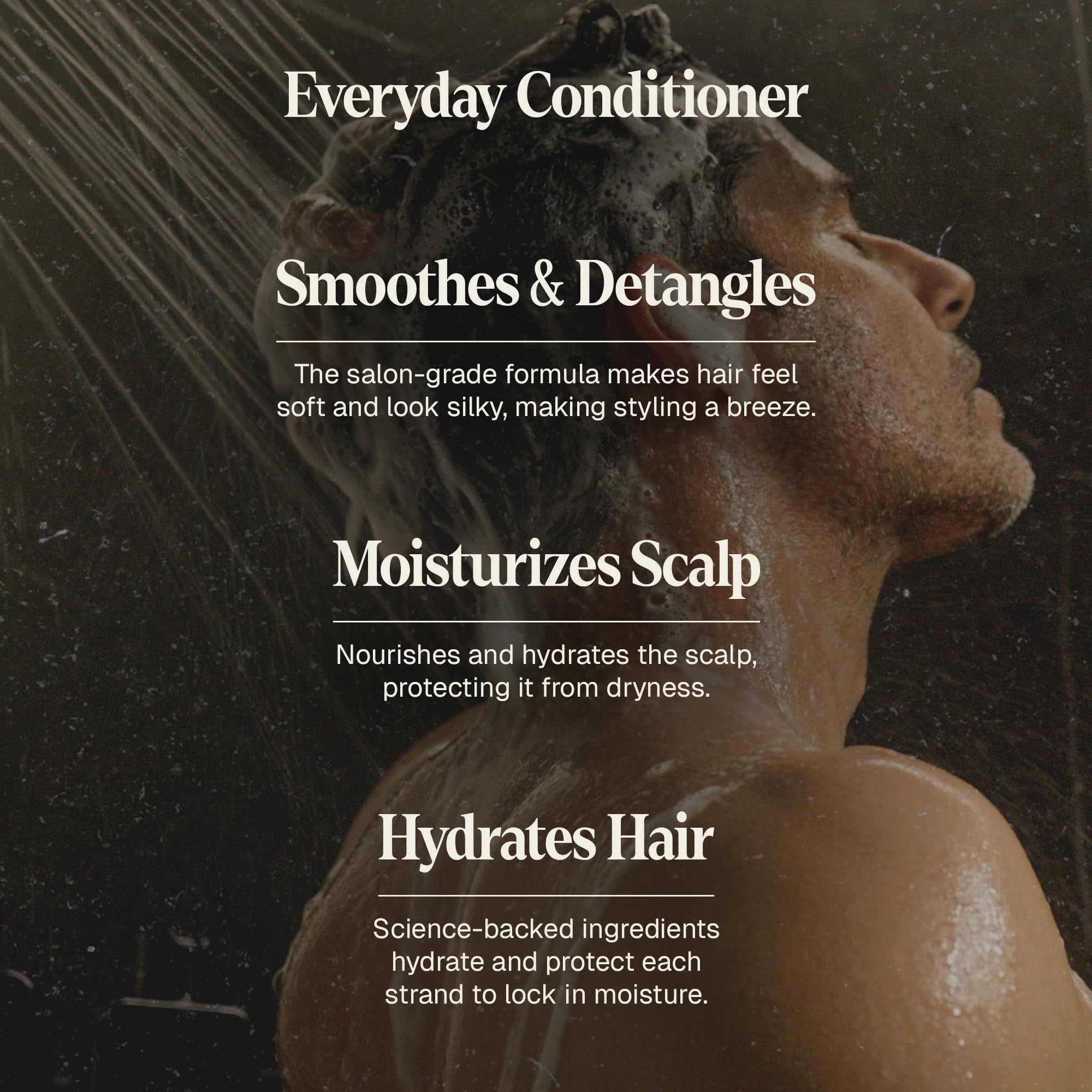 Black Wolf conditioner cream texture promises detangling and smoother strands