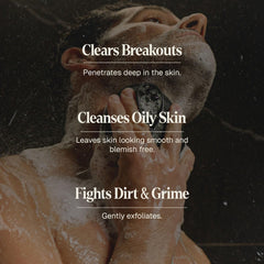 Black Wolf Charcoal Face Wash and Gel Gift Set packaging for gifting