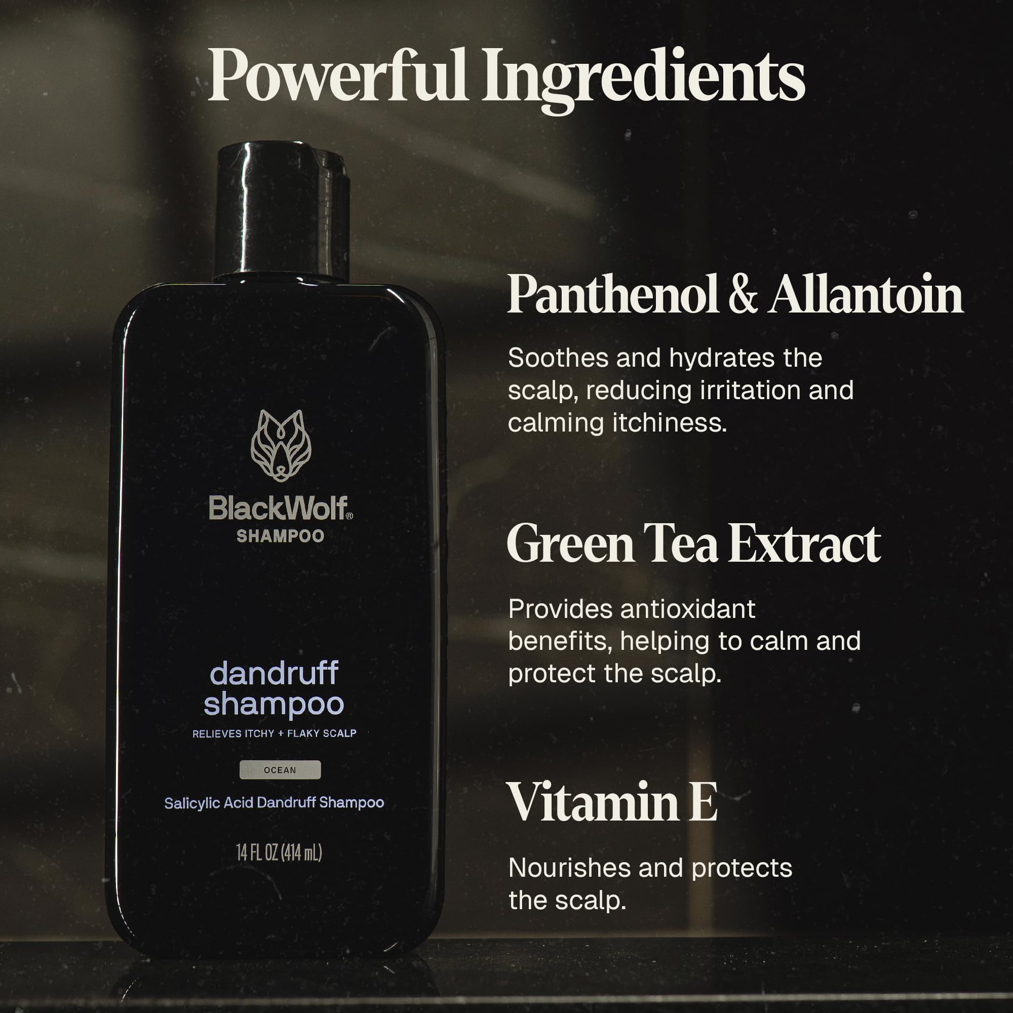 Black Wolf ocean-fresh fragrance delivers invigorating coastal scent during wash.