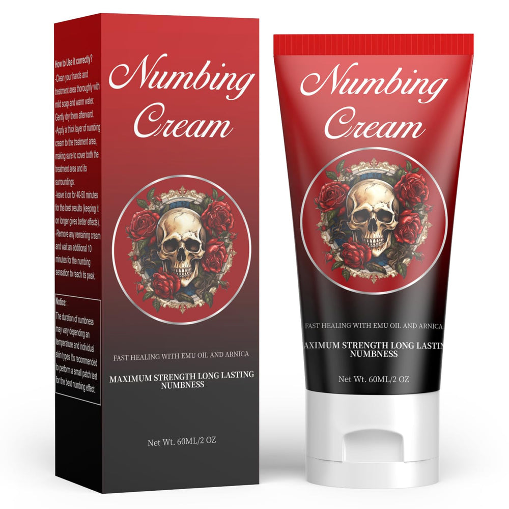 BlackCaves Numbing Cream tube 60ml for long-lasting relief.