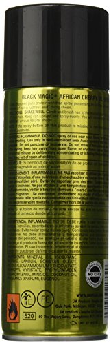 Applying Blackmagic Design Oil Sheen Cherry on hair provides smooth, manageable shine