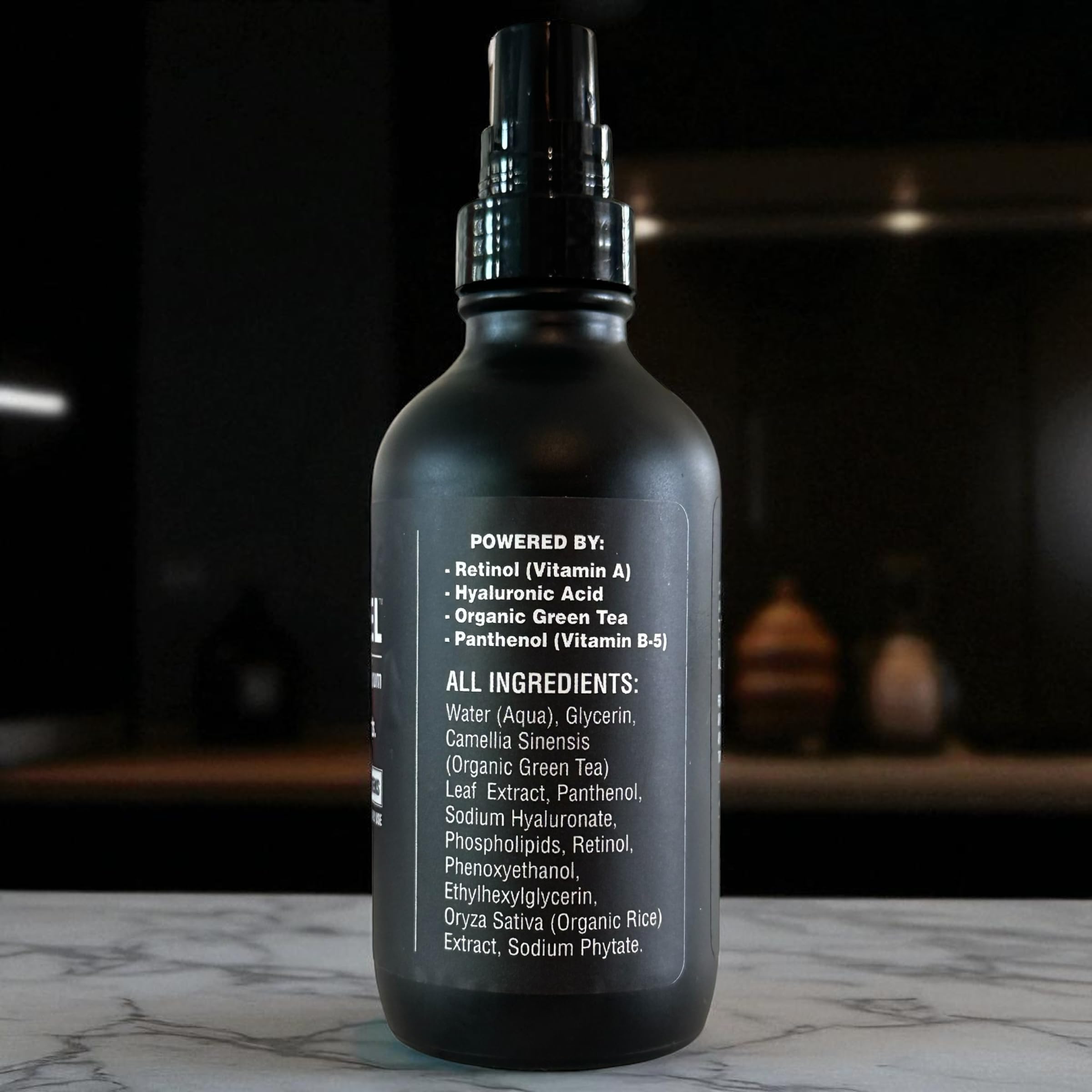 BLACKSTEEL serum pump action demonstrates easy, precise application.