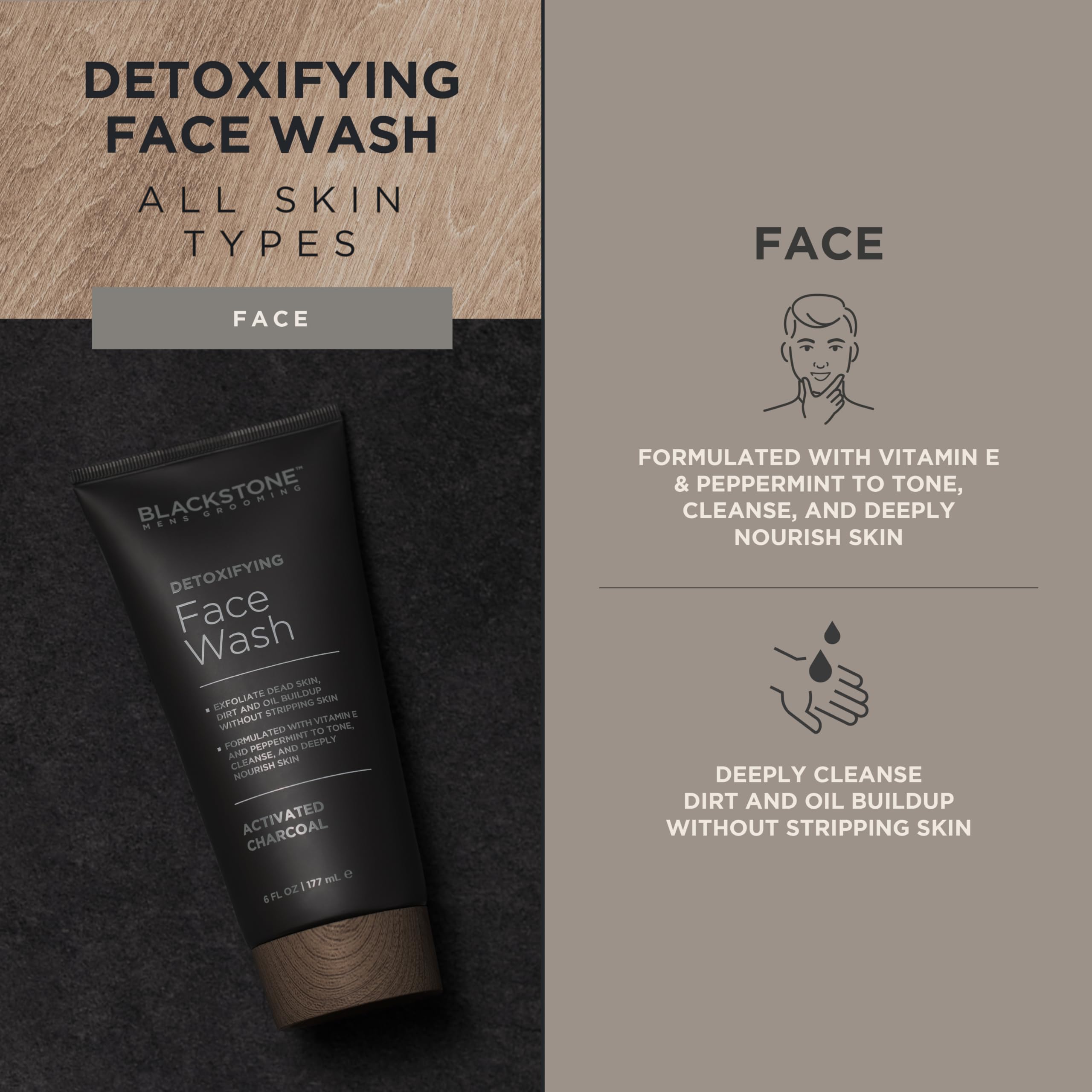 Blackstone 2-pack packaging displayed for convenient grooming routine.
