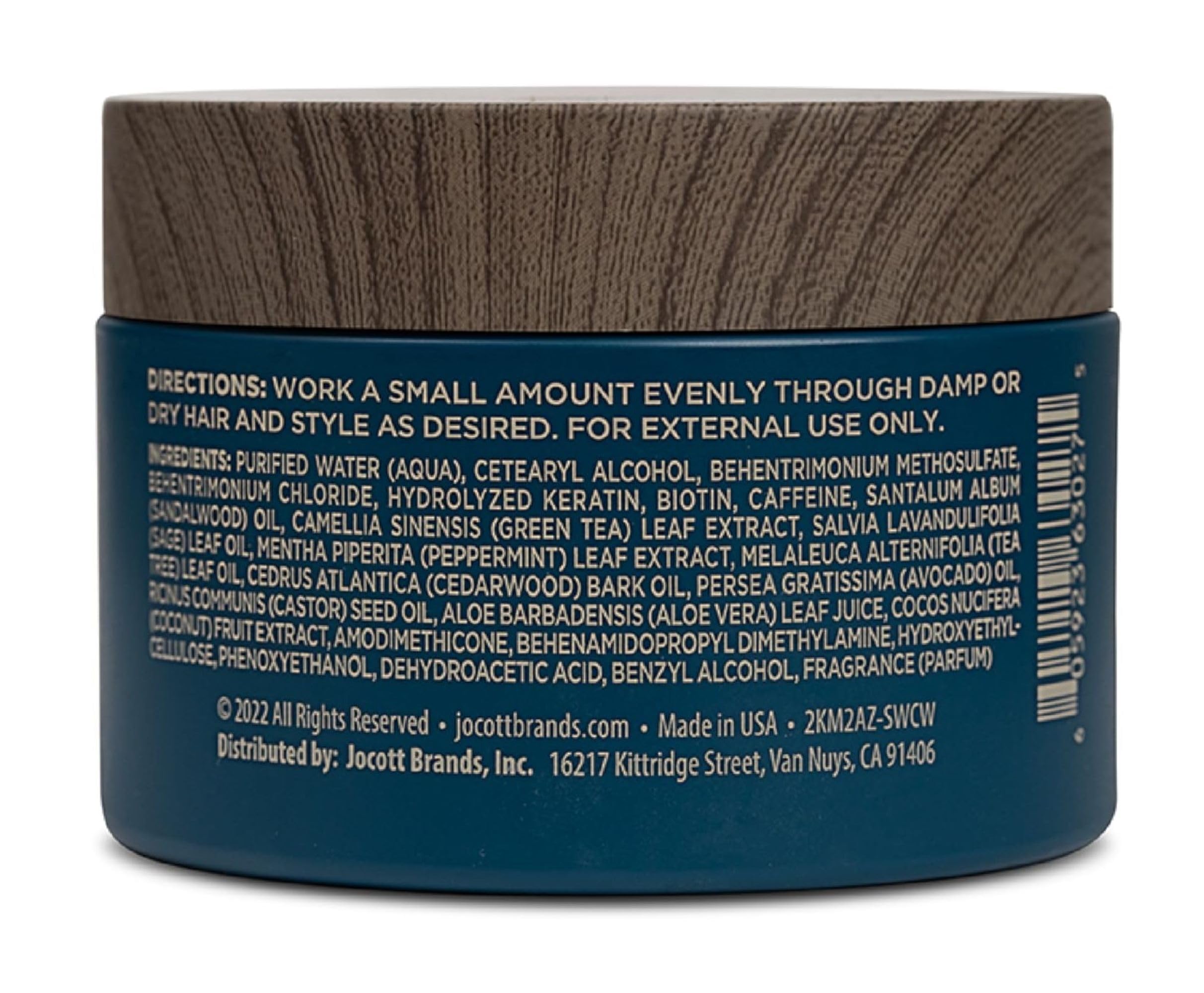 Blackstone Men's Grooming Pomade bottle with sea and surf scent for all-day freshness.