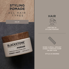 Blackstone pomade with hempseed and caffeine for hair texture and vitality