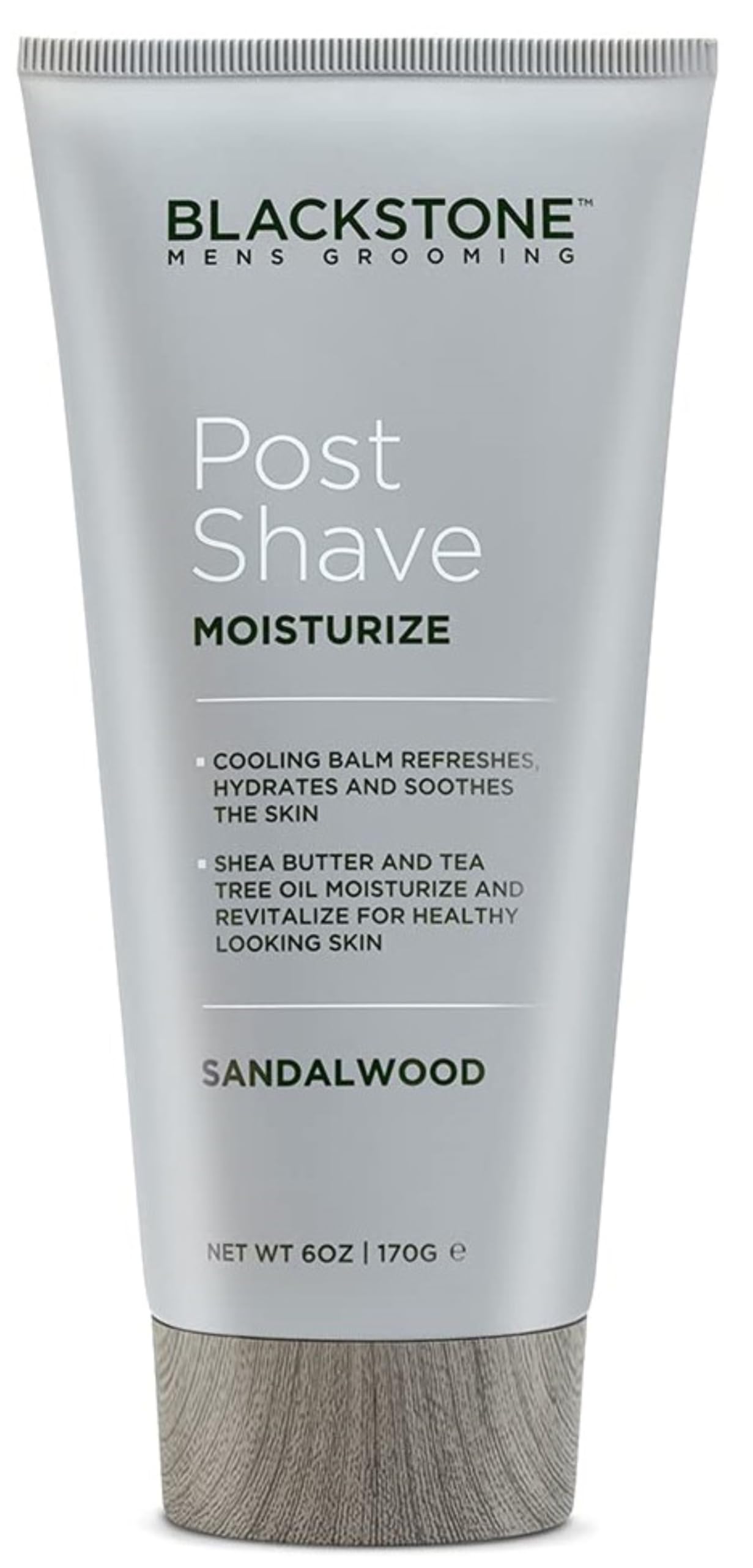 Blackstone post shave moisturizer bottle closeup for soothing aftershave comfort