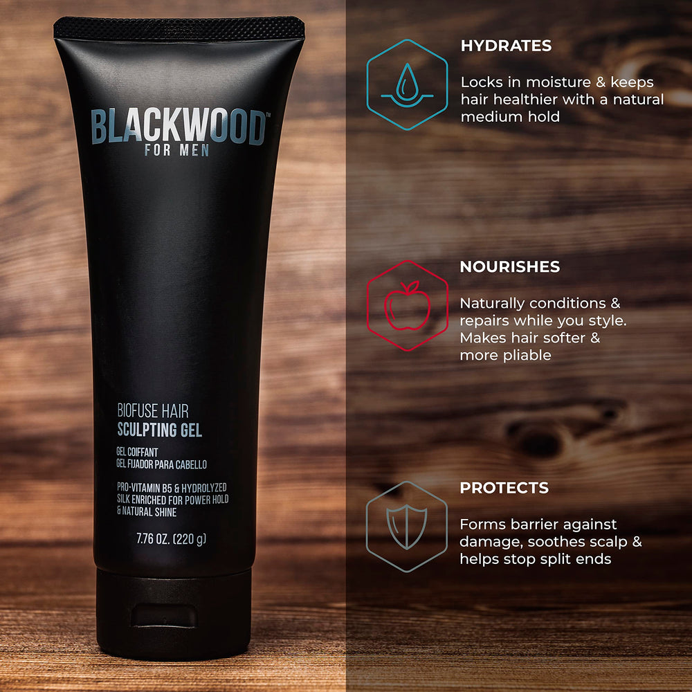 Blackwood For Men BioFuse gel ingredients with glycerin and castor oil.