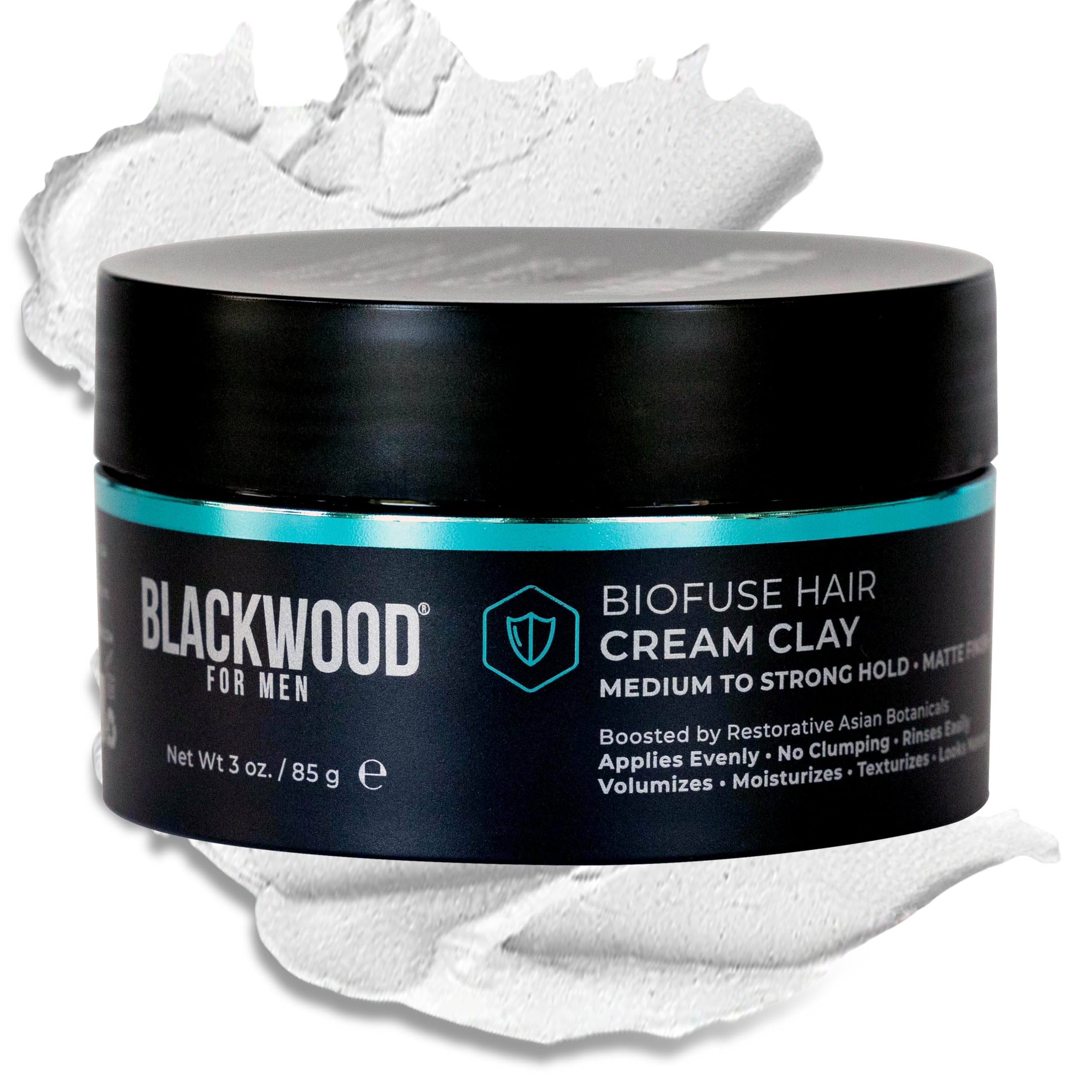 Blackwood For Men BioFuse Hair Cream Clay jar with smooth matte finish