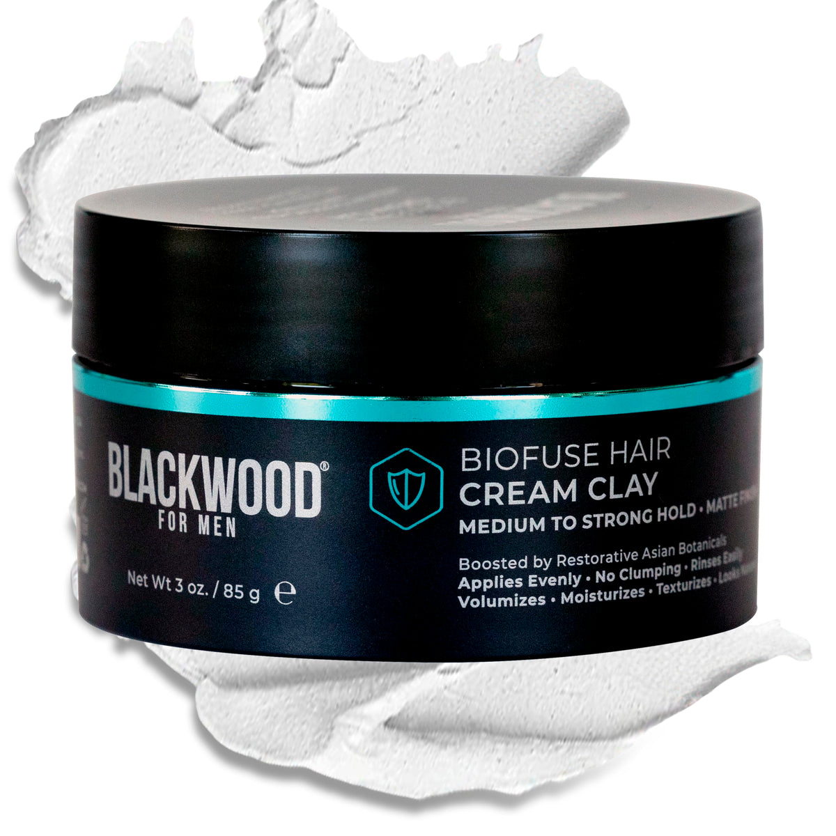 Blackwood For Men BioFuse Hair Cream Clay jar with smooth matte finish