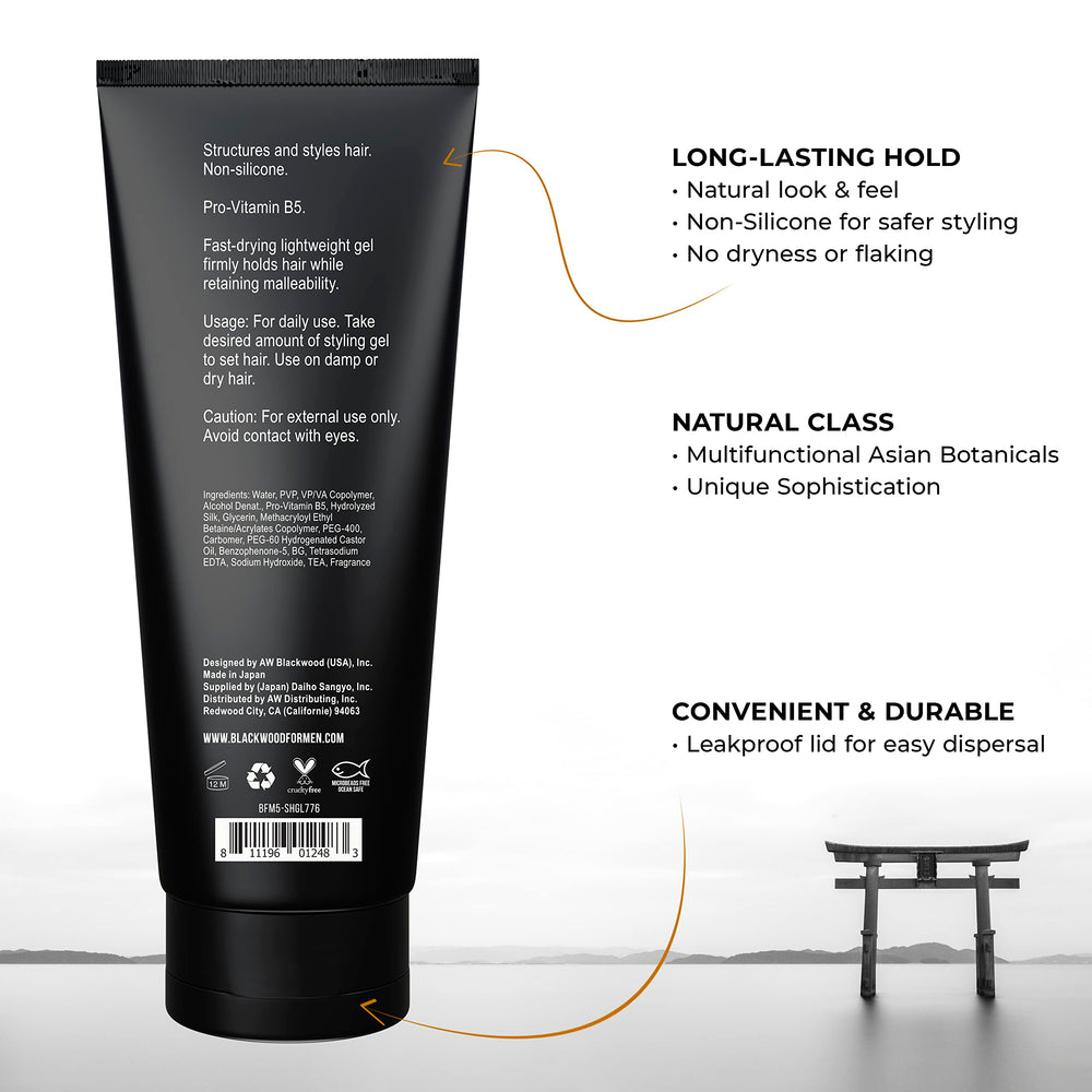 Blackwood For Men BioFuse gel being dispensed shows easy grip.