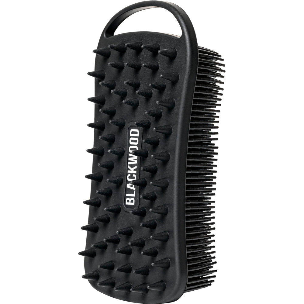 Blackwood For Men dual-sided scrubber design for efficient body and beard cleansing