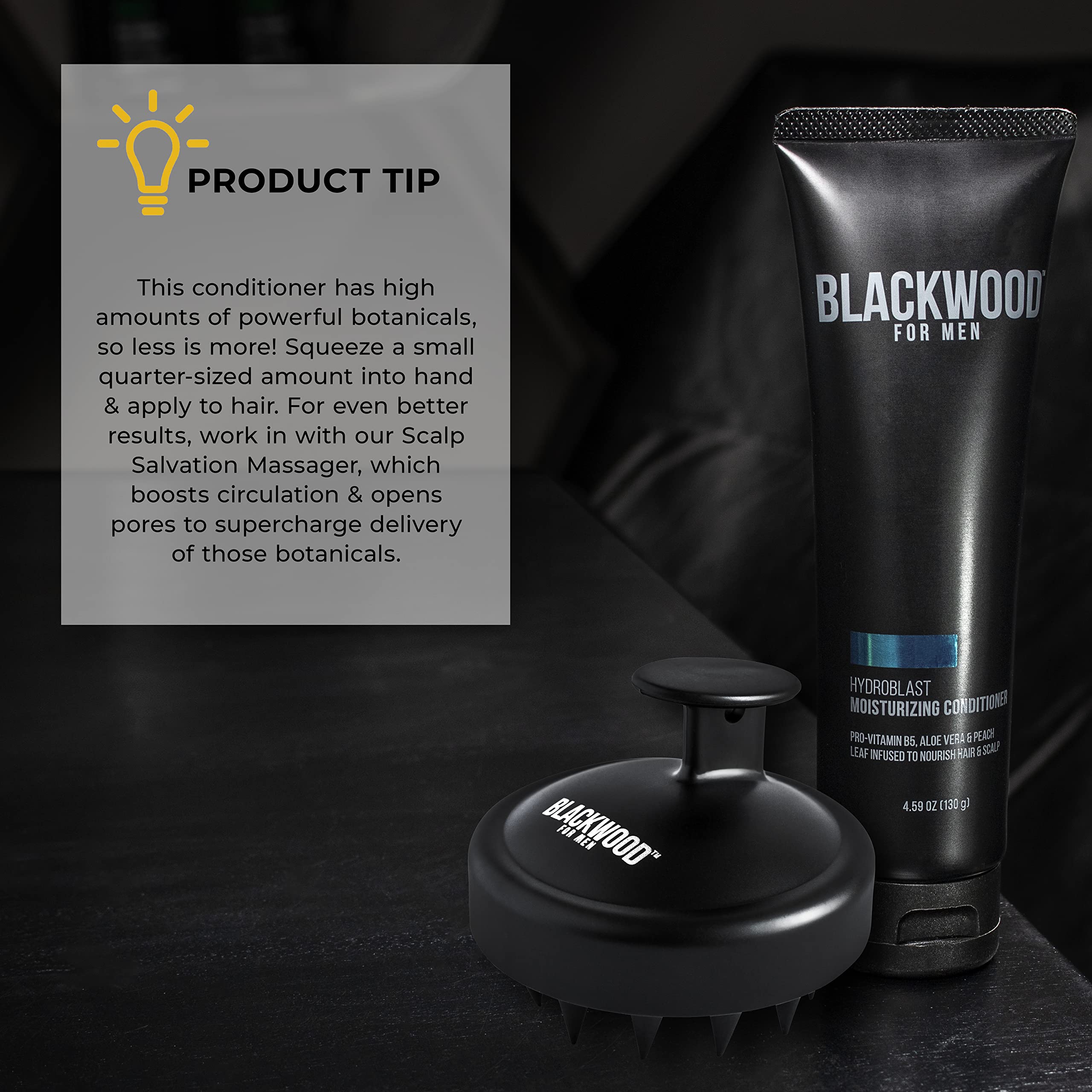 Eco-friendly Blackwood For Men HydroBlast packaging on counter