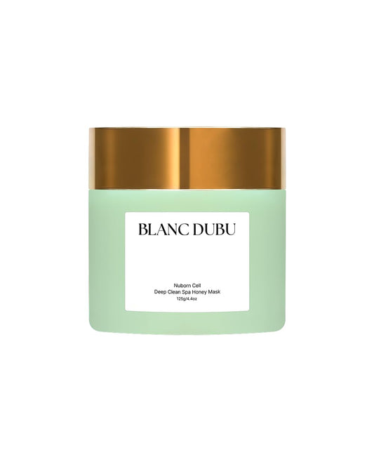 BLANC DUBU Nuborn Cell Deep Clean Spa Honey Mask bottle highlights everyday radiance