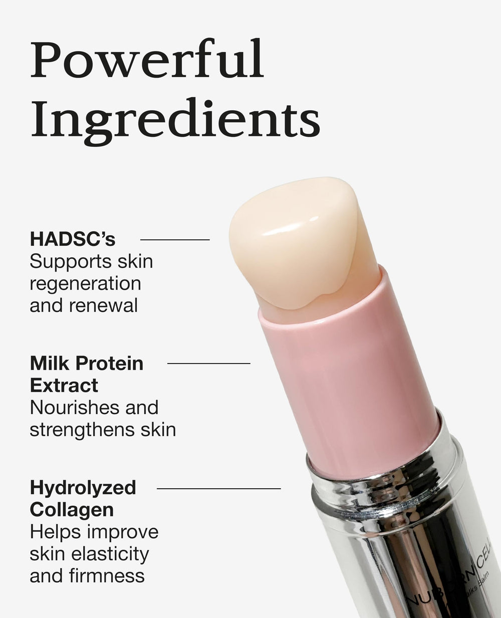 BLANC DUBU Nuborn formula highlights Centella Asiatica and Sea Buckthorn for skin protection.