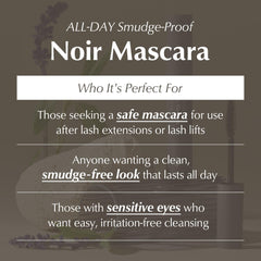 The BL BL Lashes Noir Mascara brush coats lashes evenly for defined definition.