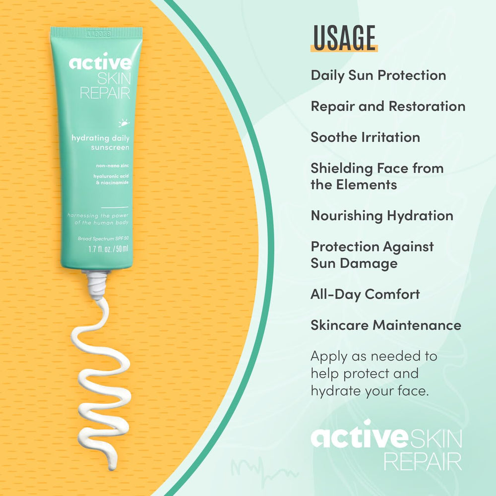BLDG ACTIVE daily moisturizer and sunscreen combined in one product.