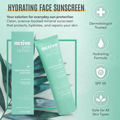 BLDG ACTIVE daily skincare routine shot shows lightweight breathable sunscreen.