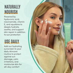 BLDG ACTIVE hydrating minerals image focuses on vitamin E and squalane.