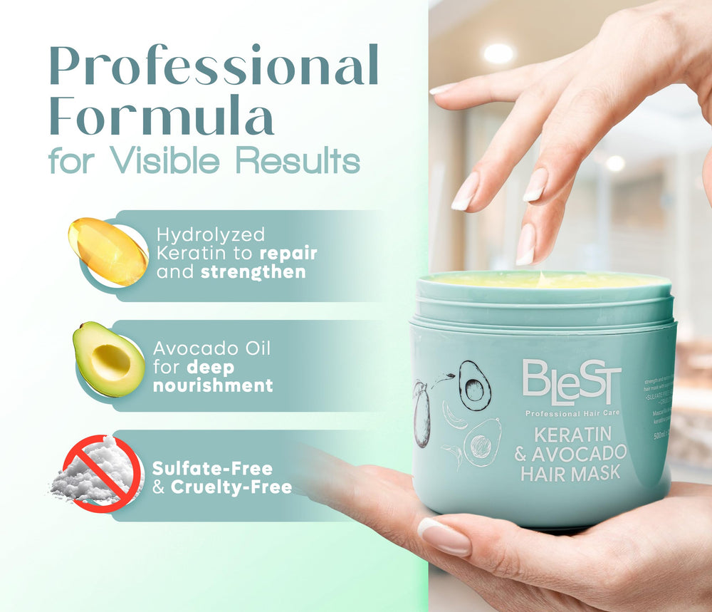 BLEST Professional Hair Care Mask 500ml long-lasting professional treatment at home