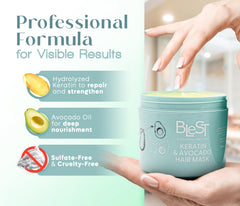 BLEST Professional Hair Care Mask 500ml long-lasting professional treatment at home