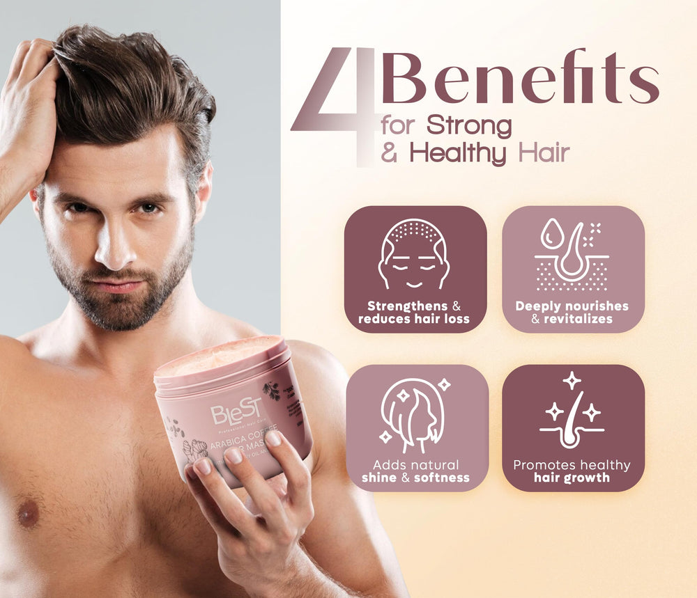 Applying BLEST mask to hair improves manageability during routine care.