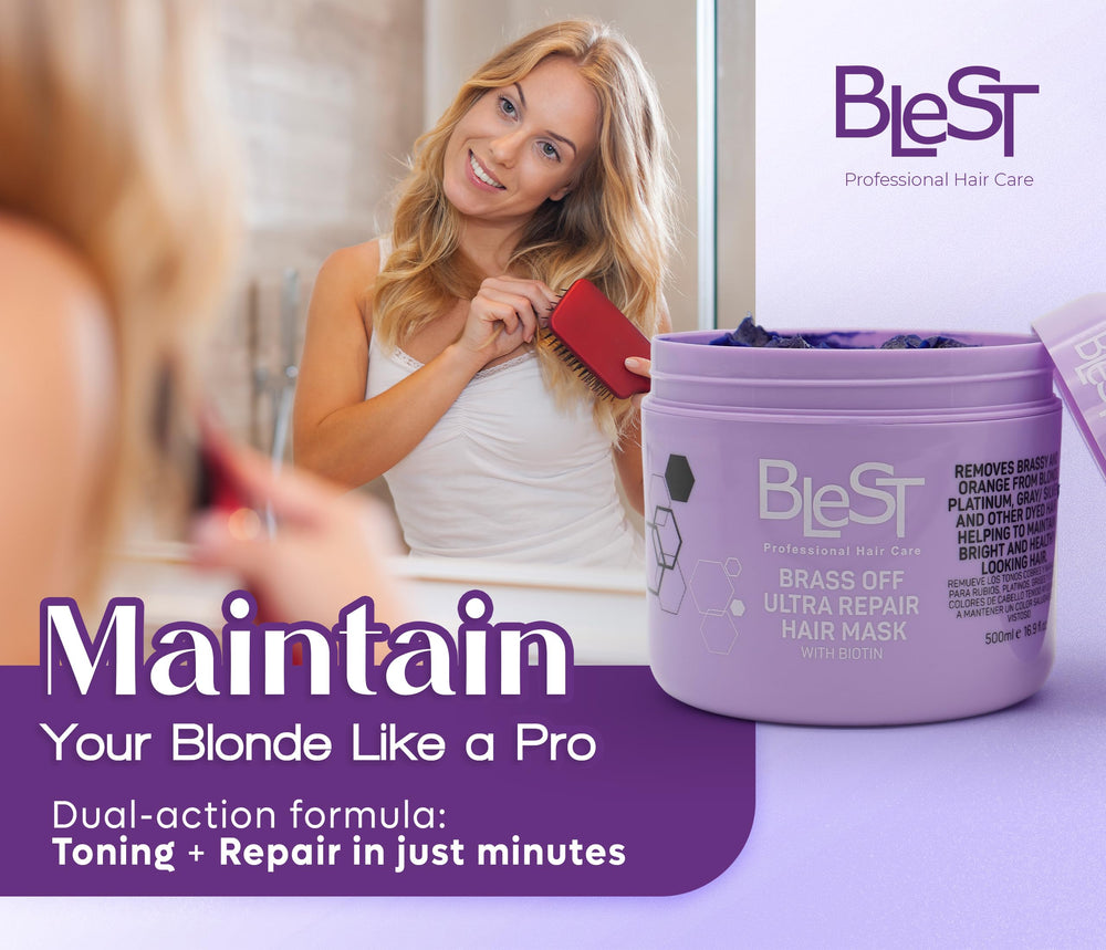 BLEST mask before and after shows improved manageability.