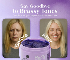 BLEST Professional Hair Care Mask ingredients biotin and collagen nourish strands.