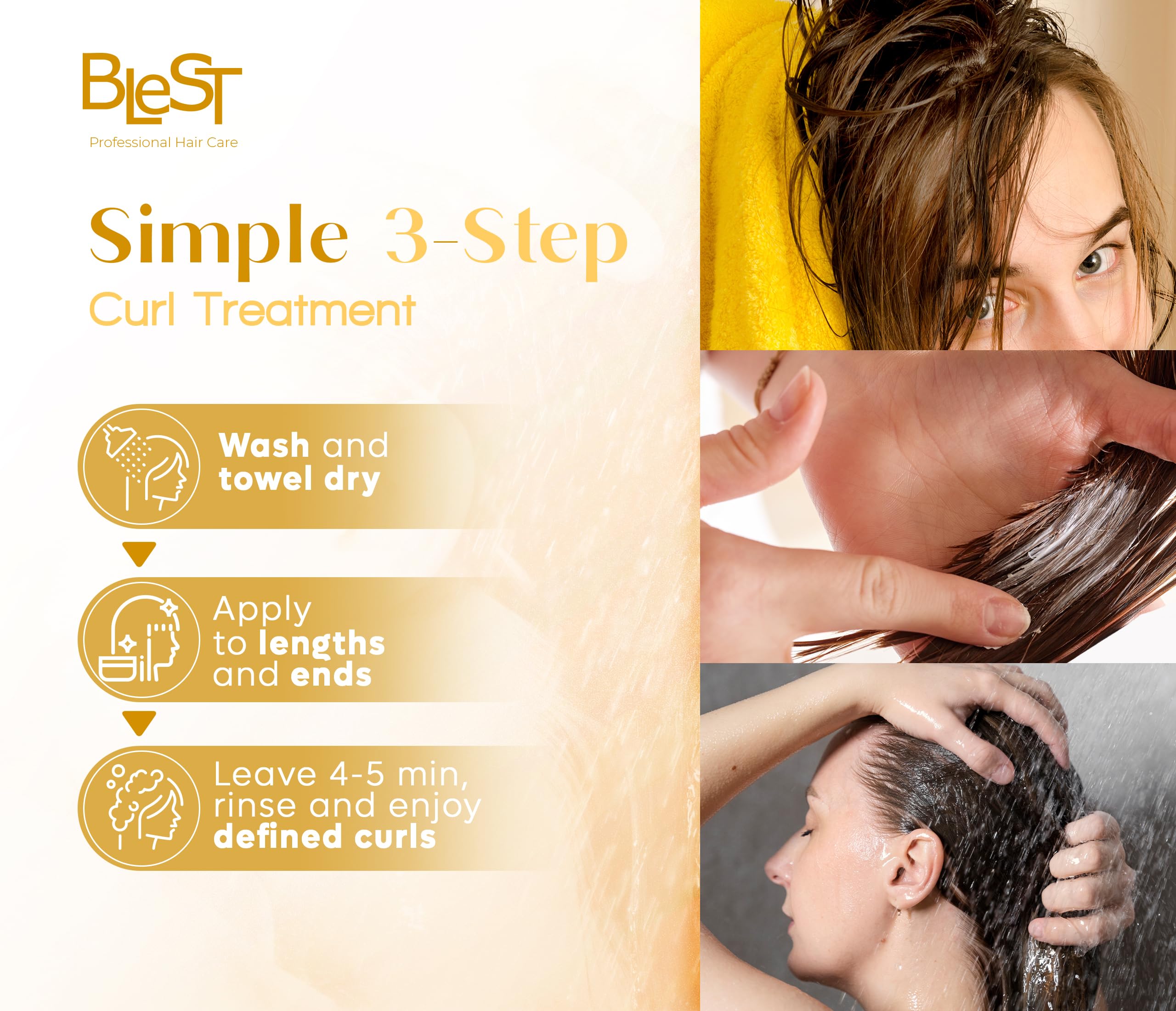 BLEST Professional Hair Care Mask packaging box, 500 ml size.