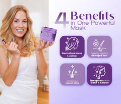 BLEST mask on wet hair provides hydration and natural shine.