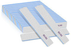 BLESWIN 80/80 grit double-sided nail files for fast gel and acrylic removal.