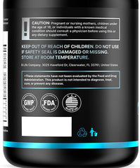 BLife Men’s Hair Growth bottle open to show convenient capsules.