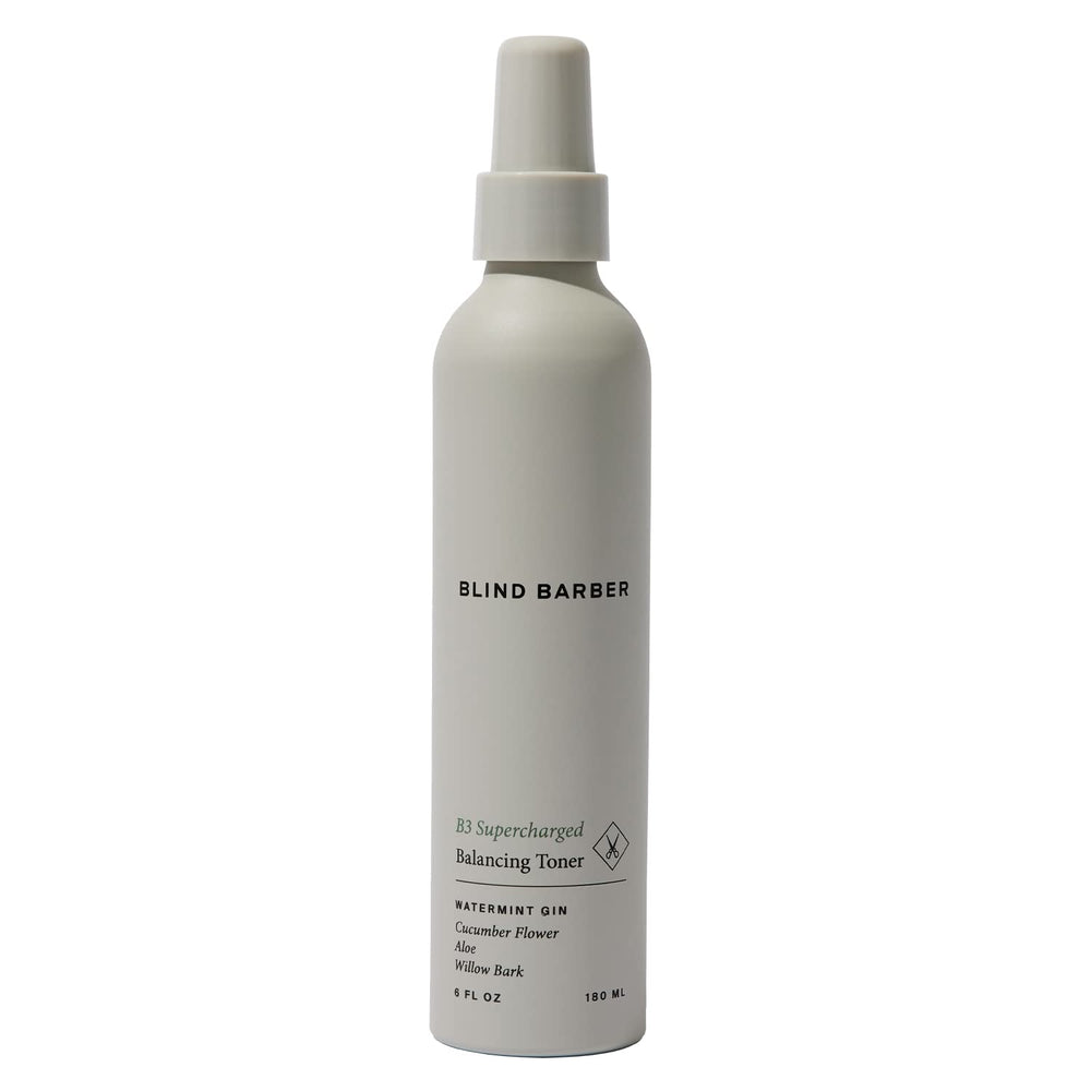 Blind Barber B3 toner bottle front for refreshed, balanced skin.