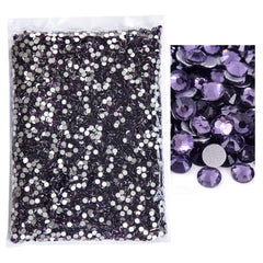 BLINGINBOX Tanzanite flatback rhinestones for crafts and nails, crystal sparkle.