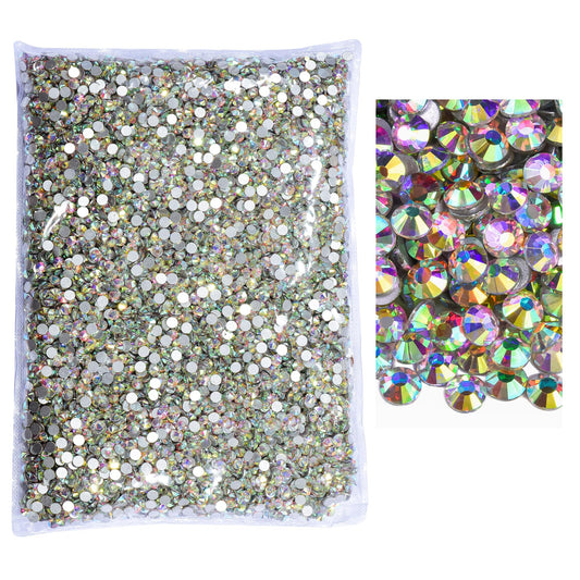 Blinginbox flatback rhinestones closeup showing crystal AB sparkle for crafts
