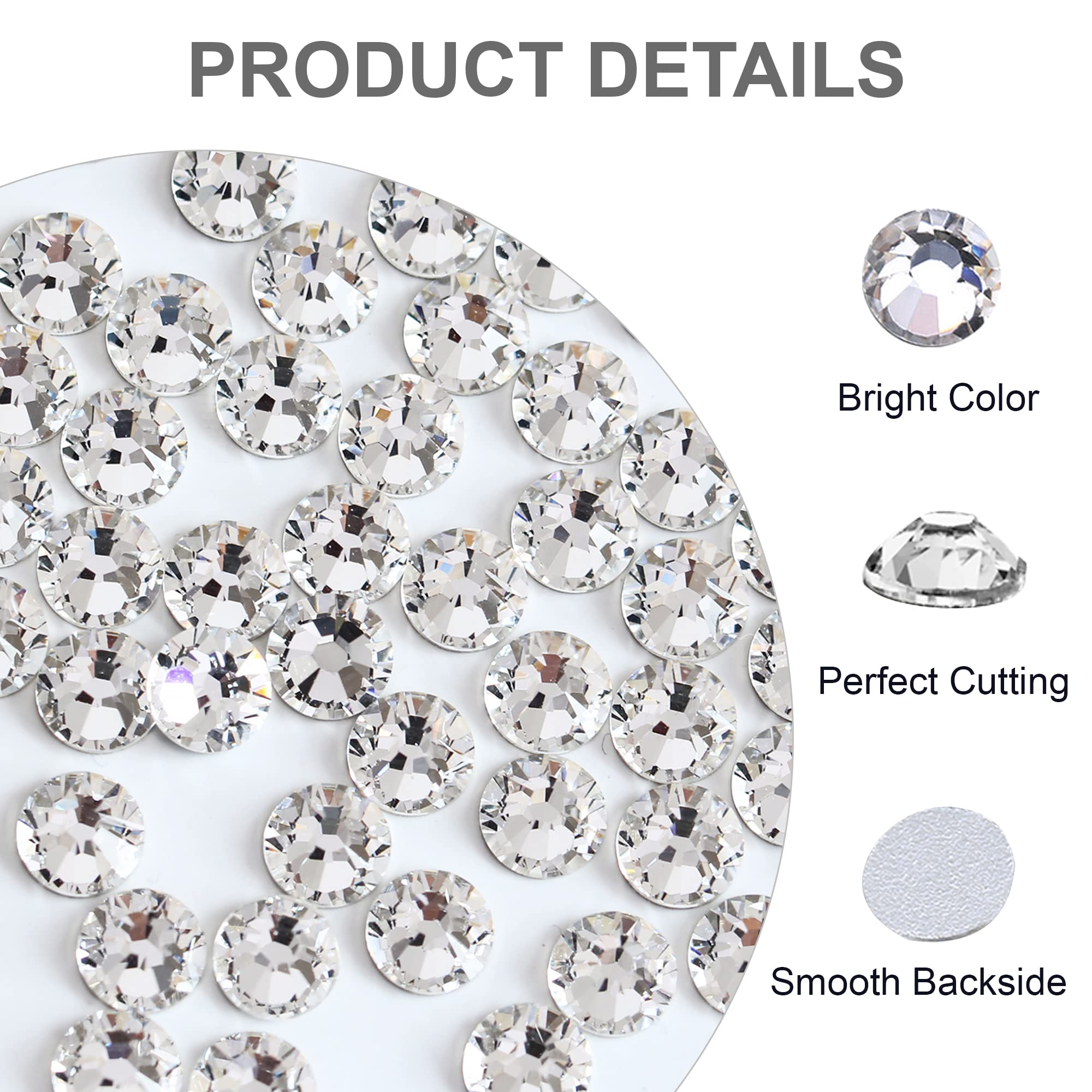 BLINGINBOX sparkling rhinestones for makeup and nail art with durable shine.