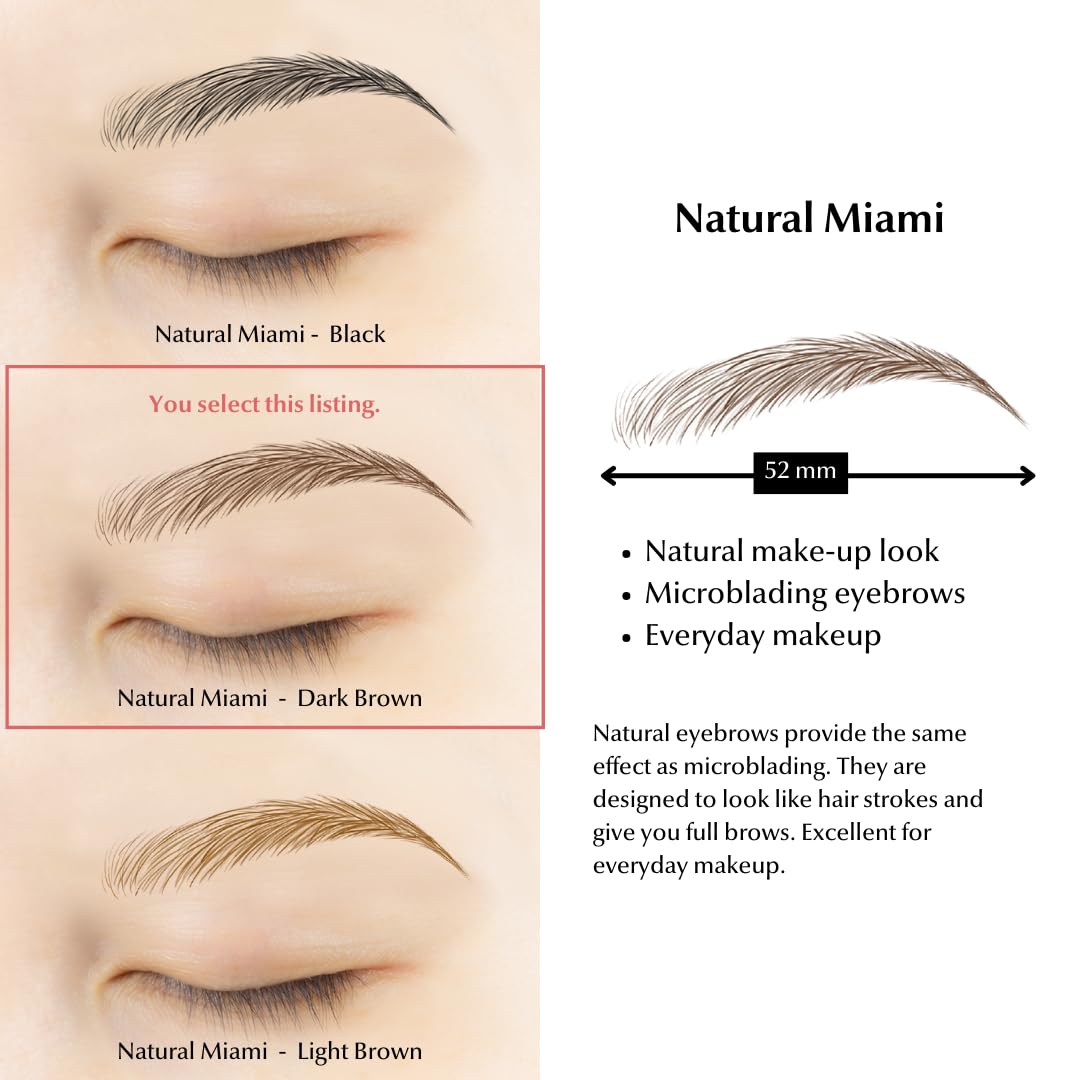 Bliss and Beyond eyebrow tattoo stickers real hair stroke look enhances natural brows.