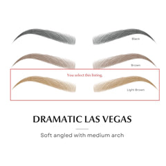 Bliss and Beyond USA brow powder shading demonstrating soft arch on skin.